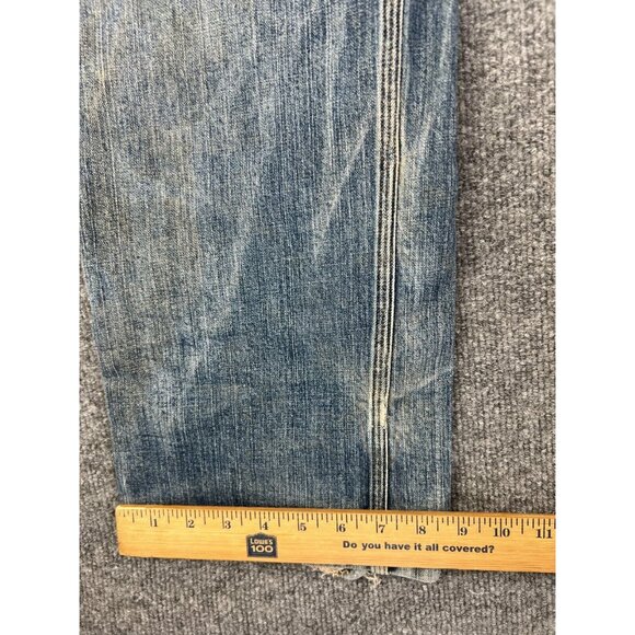 Duluth Flex Ballroom Jeans Men's 37x36 Blue Denim Straight Leg Workwear - Picture 5 of 7